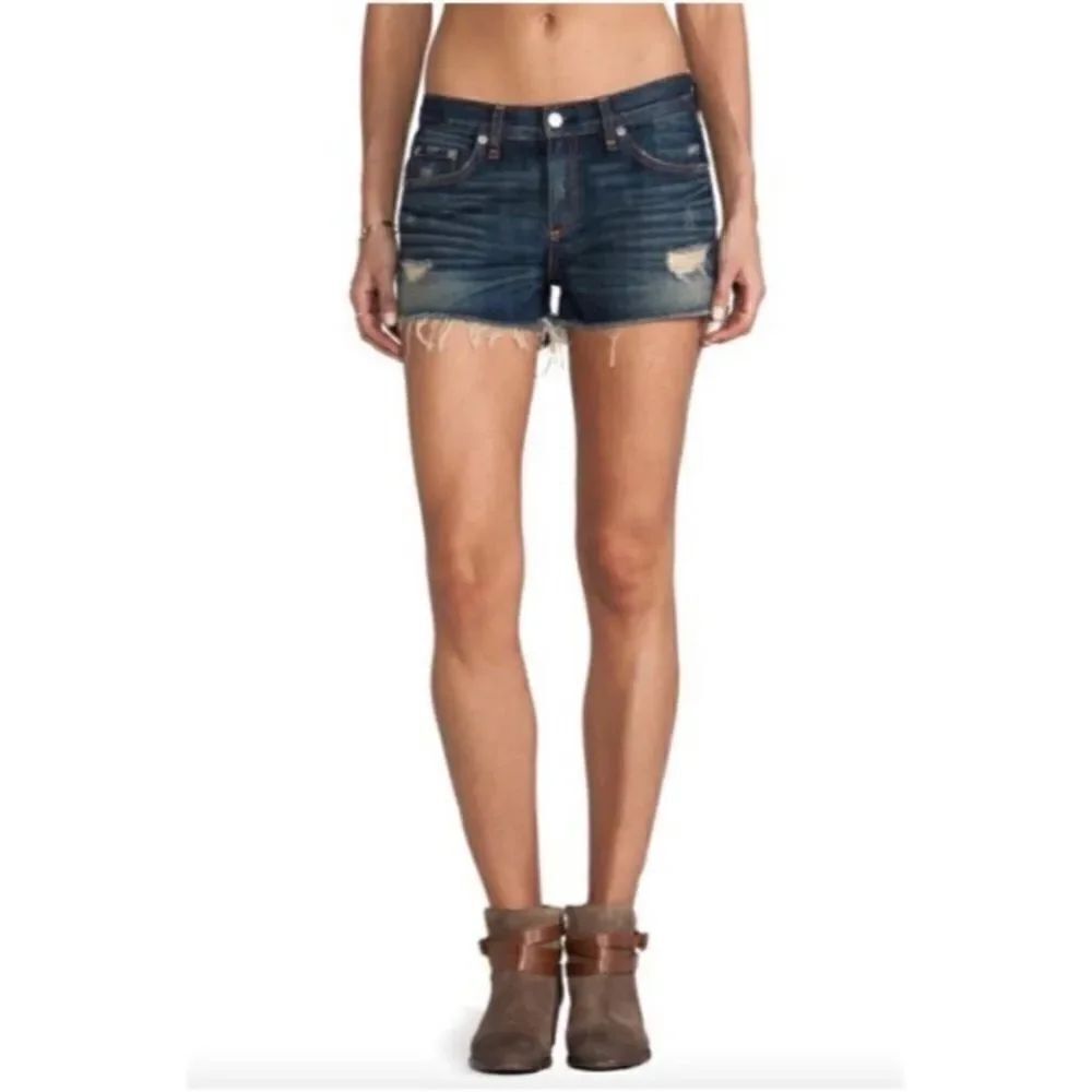 Rag & Bone Mila Denim Shorts In Sheffield Distressed Cut Off Style Size 30